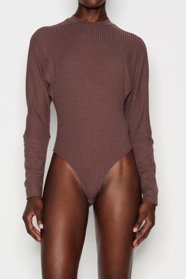 BODYSUIT RUSSET BROWN